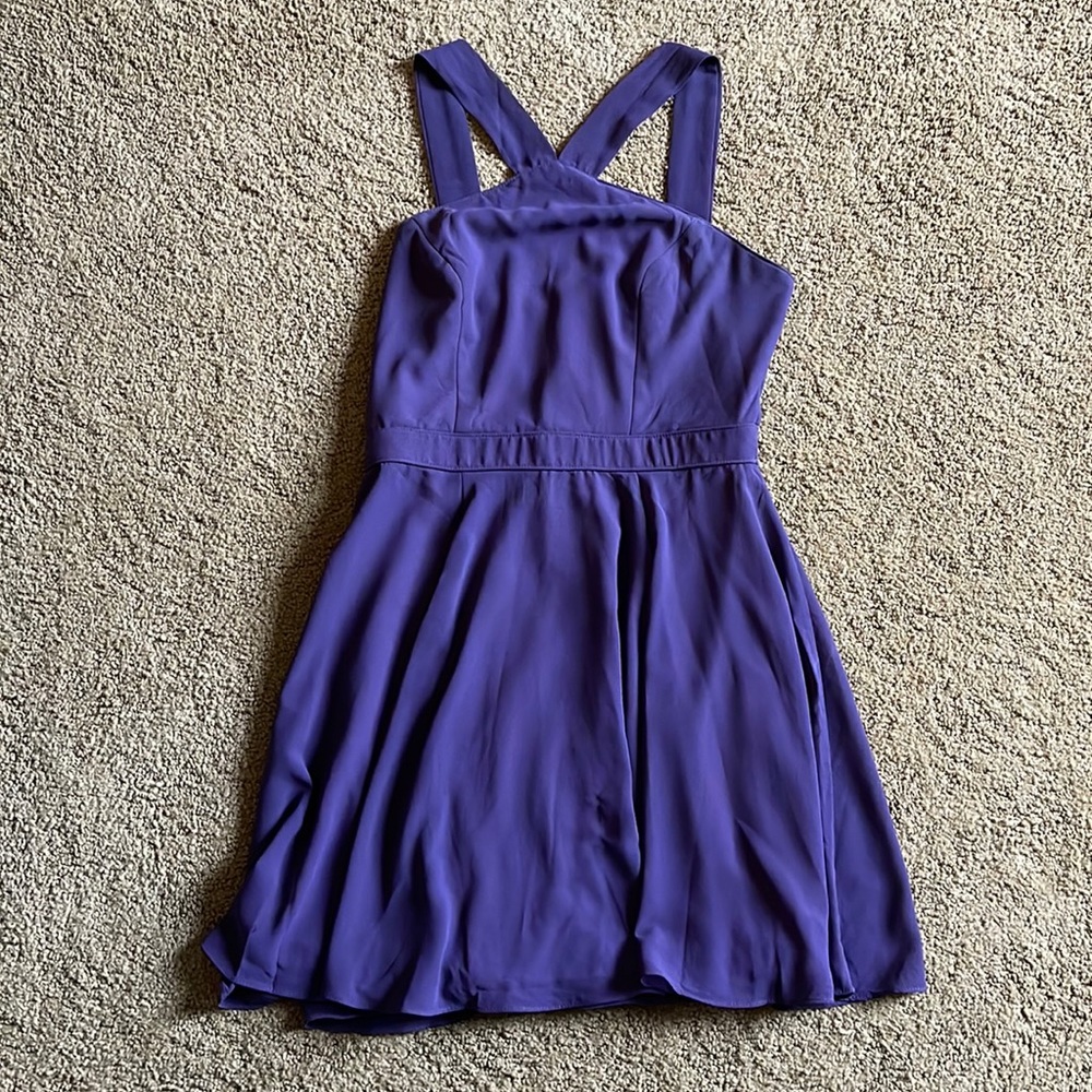 Lulus dusty purple high neck skater dress. Size medium, worn once.